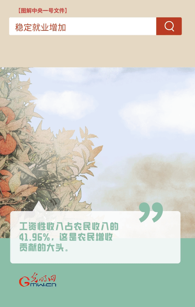 【圖解中央一號文件】“動”漫海報丨今年如何讓農(nóng)民的“錢袋子”鼓起來？