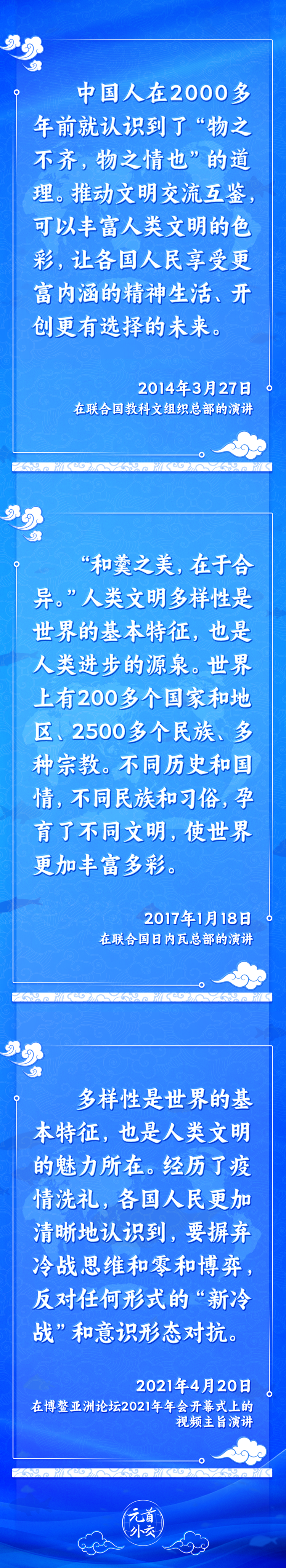 元首外交丨推動(dòng)文明交流互鑒，習(xí)主席提出這些“中國(guó)主張”