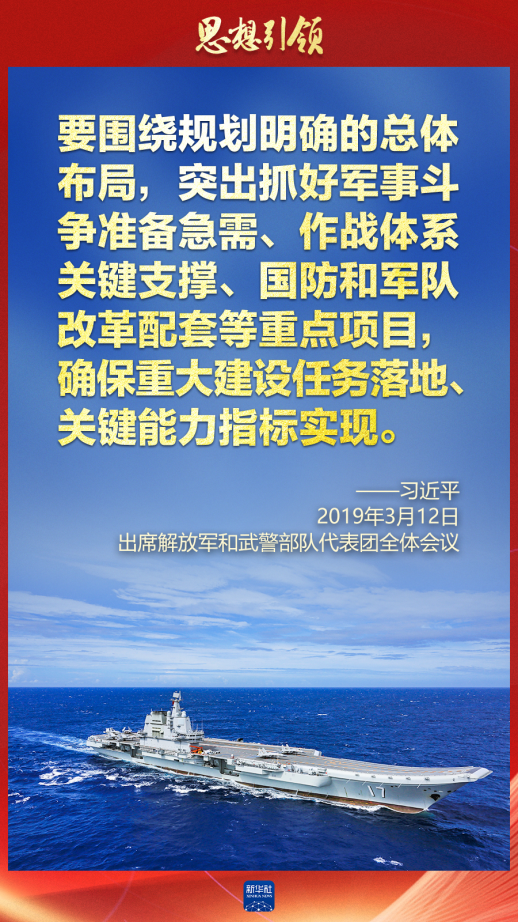 思想引領(lǐng)｜兩會上，習主席這樣談強軍之路