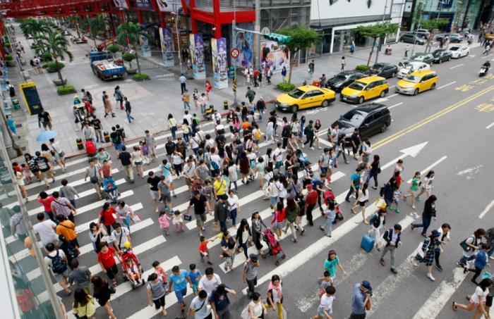 圖為信義商圈。圖片來源：臺灣“中時(shí)新聞網(wǎng)”。