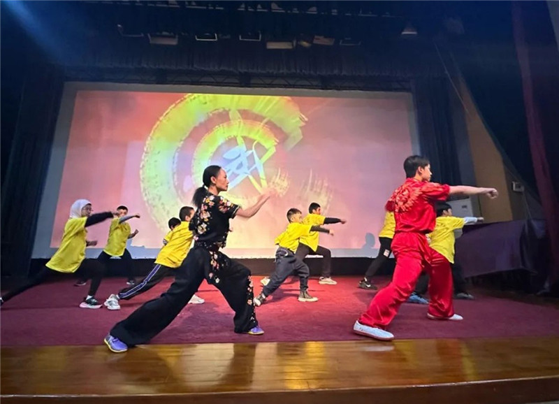 圖為2023“中華文化大樂園—埃及開羅營”閉幕式活動現場。主辦方供圖