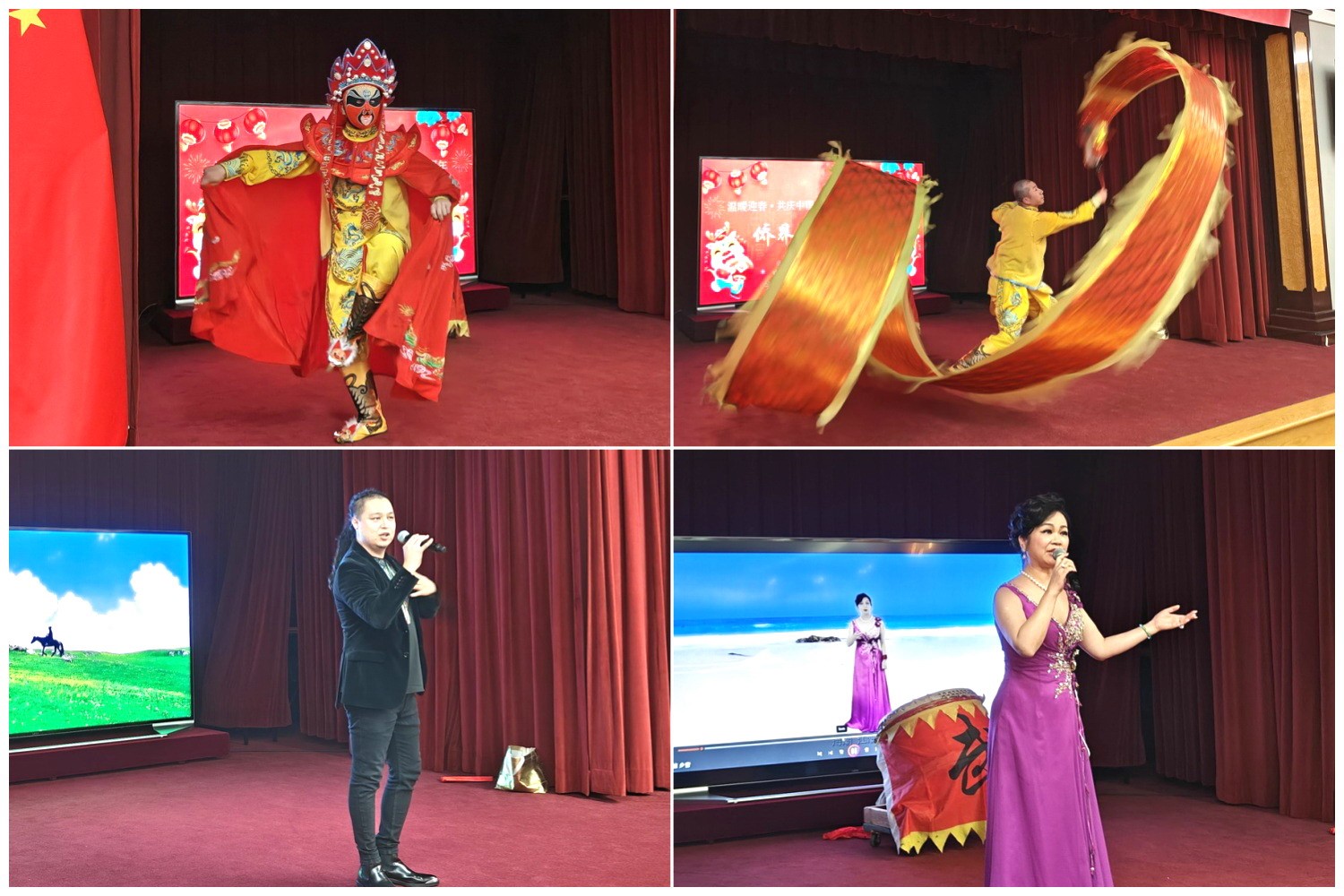 當(dāng)?shù)貎S界知名演員獻(xiàn)上精彩演出。主辦方供圖