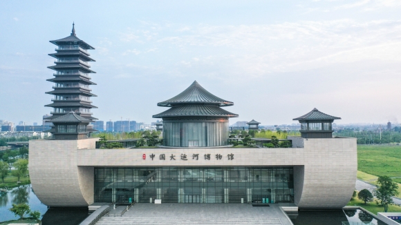  運河畔的揚州中國大運河博物館。 齊立廣攝