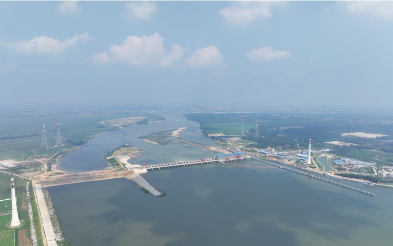 碾盤(pán)山水利水電樞紐工程。湖北省水利廳供圖