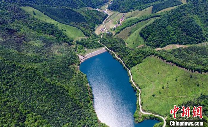 空中俯瞰北山村。洲湖鎮(zhèn)供圖