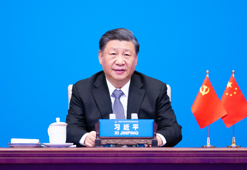 2023年3月15日，習(xí)近平主席在北京出席中國共產(chǎn)黨與世界政黨高層對話會，并發(fā)表題為《攜手同行現(xiàn)代化之路》的主旨講話。