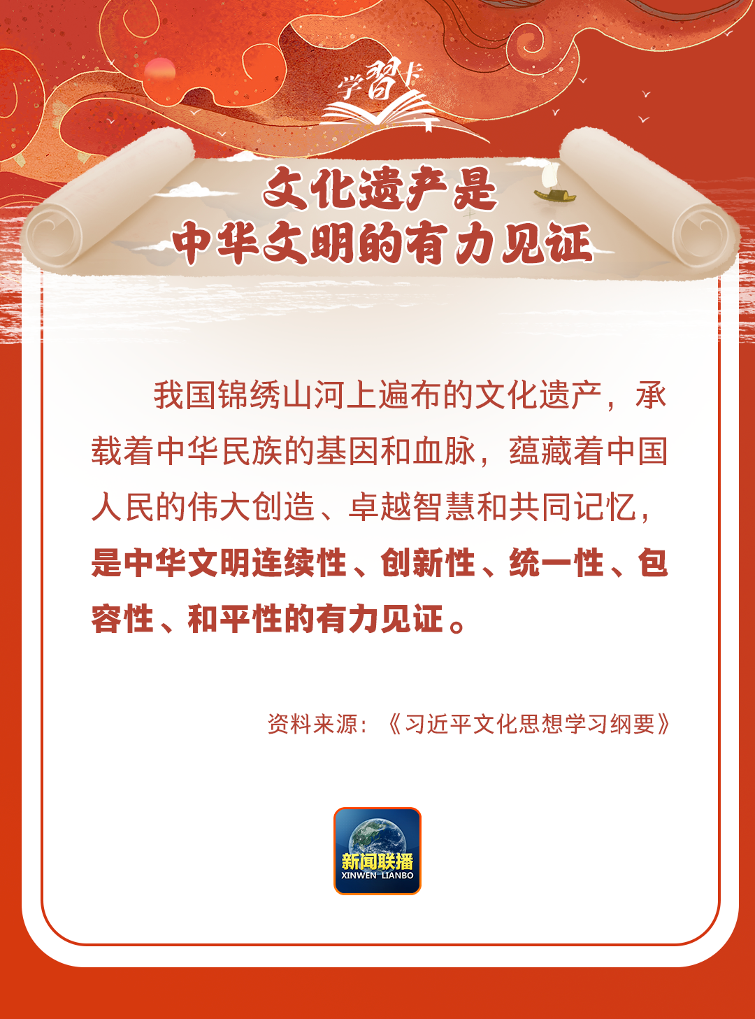 學(xué)習(xí)卡丨守護(hù)好中華民族的文化瑰寶！