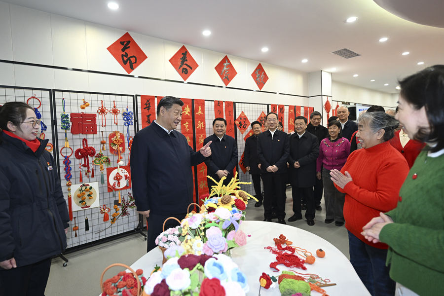 2025年1月23日，習(xí)近平總書(shū)記在沈陽(yáng)大東區(qū)長(zhǎng)安街道長(zhǎng)安小區(qū)社區(qū)黨群服務(wù)中心考察。