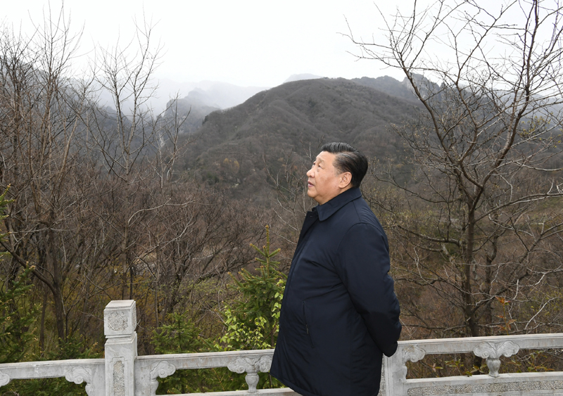 2020年4月20日，習(xí)近平總書記在位于陜西柞水的秦嶺牛背梁國家級自然保護(hù)區(qū)考察秦嶺生態(tài)保護(hù)情況。