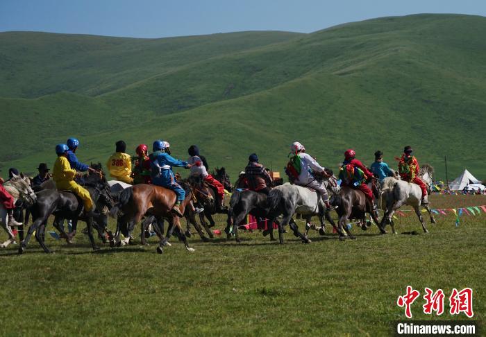 圖為選手進(jìn)行3000米賽馬比賽。　馬銘言 攝