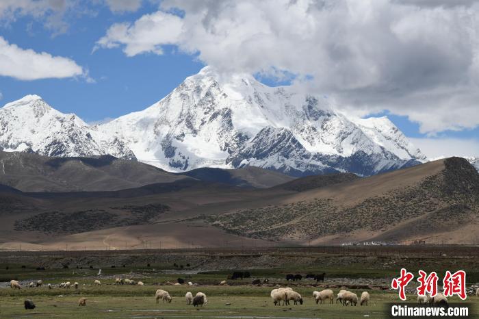 資料圖為拉薩市尼木縣境內(nèi)的瓊姆崗嘎雪山?！∝暩聛?lái)松 攝