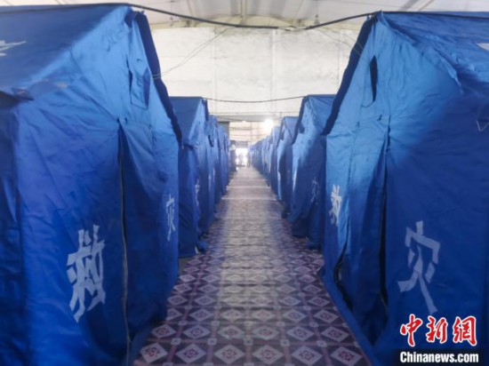 那曲火車站集中健康監(jiān)測點?！≈袊F路青藏集團有限公司拉薩車務段 供圖